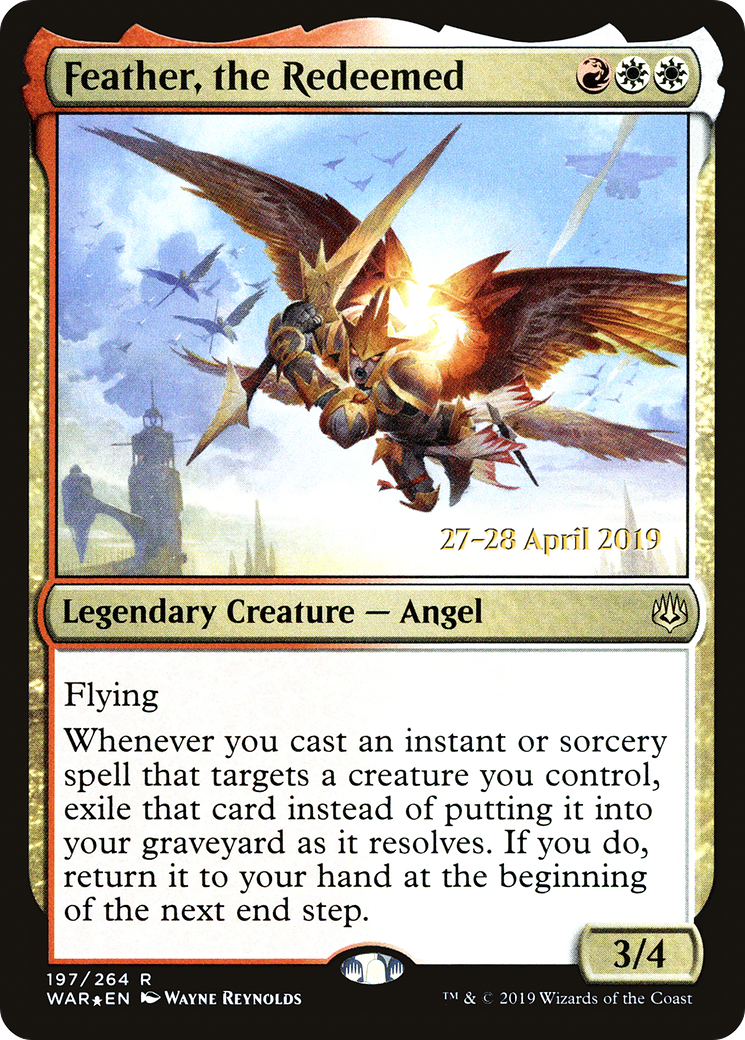 Image of Feather, the Redeemed (PRE-197S) - War of the Spark Promos Foil