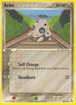 Image of Aron 048/92  - Reverse Holofoil Legend Maker - Common
