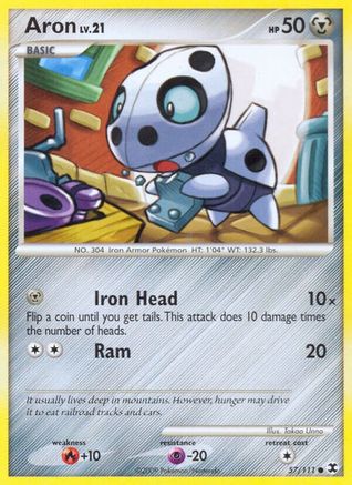 Image of Aron 057  - Reverse Holofoil Rising Rivals - Common