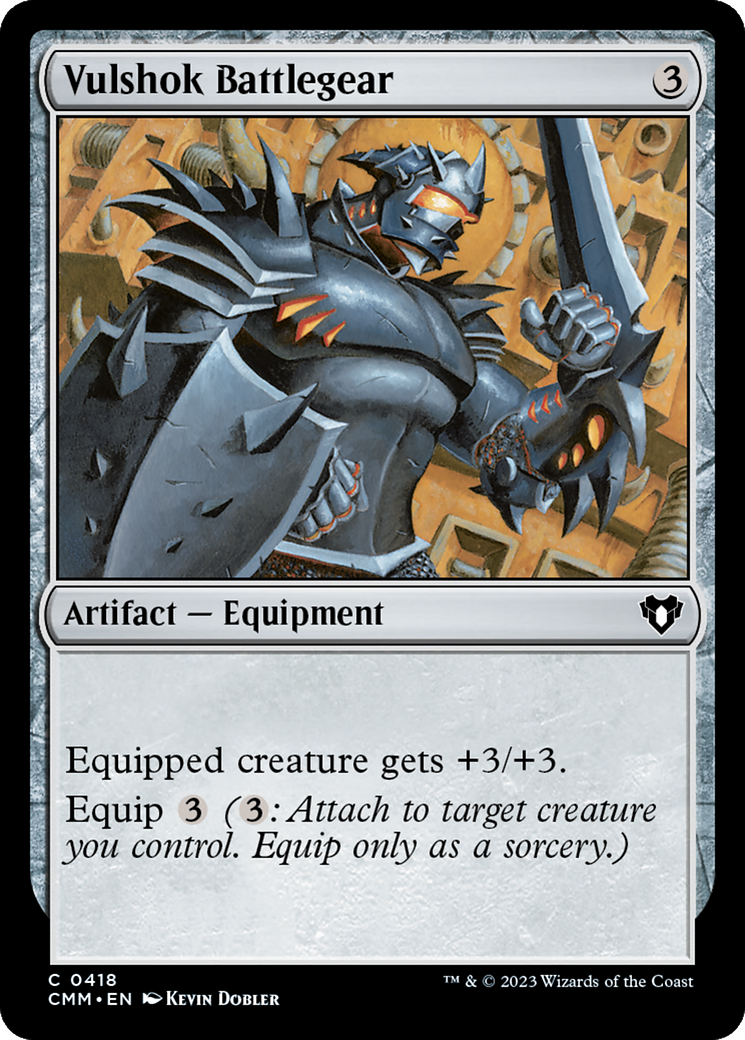 Image of Vulshok Battlegear (CMM-418) - Commander Masters Foil