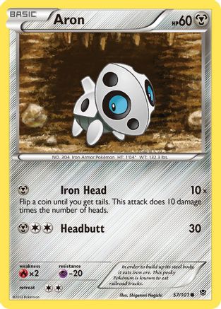 Image of Aron 057/101  - Reverse Holofoil Plasma Blast - Common