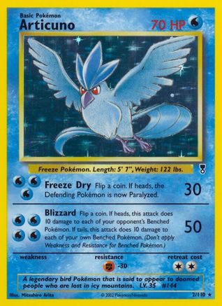 Image of Articuno 002  - Reverse Holofoil Legendary Collection - Holo Rare