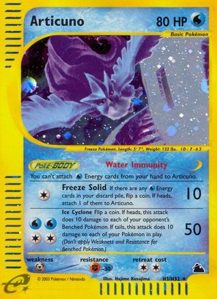 Image of Articuno (H3) 0H3  - Holofoil Skyridge - Holo Rare