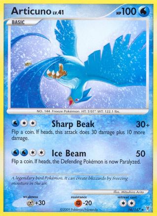 Image of Articuno (16) 016  - Reverse Holofoil Supreme Victors - Rare