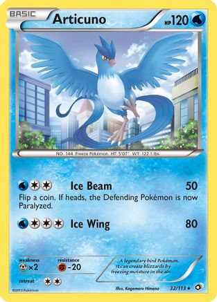 Image of Articuno 032/113  - Holofoil Legendary Treasures - Holo Rare