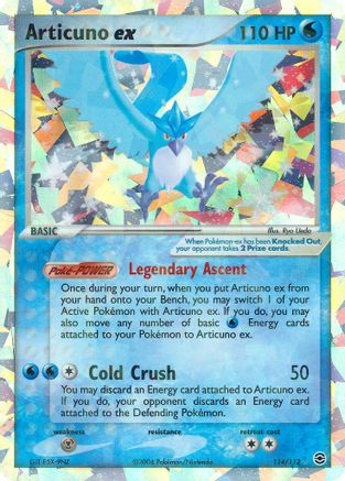 Image of Articuno ex 114  - Holofoil FireRed & LeafGreen - Secret Rare
