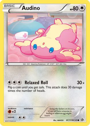 Image of Audino RC17/RC25  - Holofoil Legendary Treasures Radiant Collection - Common