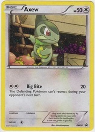 Image of Axew BW26  - Holofoil Black and White Promos - Promo