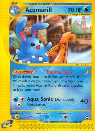 Image of Azumarill 004  Aquapolis - Rare