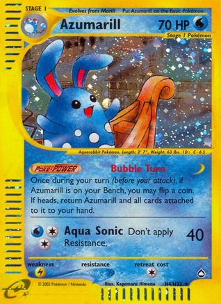 Image of Azumarill (H4) 0H4  - Holofoil Aquapolis - Holo Rare