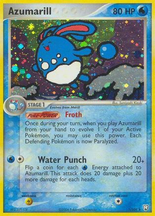 Image of Azumarill 001  Team Rocket Returns - Holo Rare