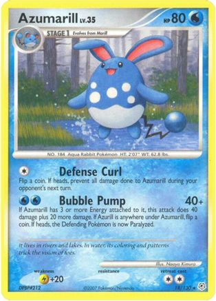 Image of Azumarill 018  - Reverse Holofoil Diamond and Pearl - Rare
