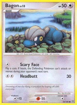 Image of Bagon 053/100  - Reverse Holofoil Stormfront - Common