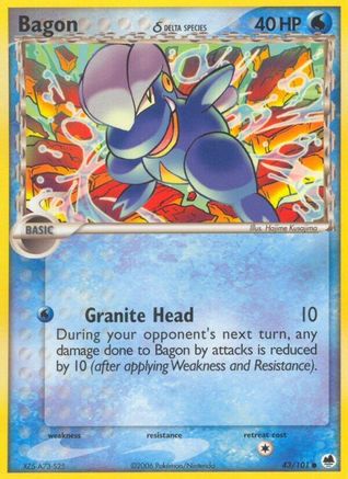 Image of Bagon (Delta Species) 043/101  Dragon Frontiers - Common