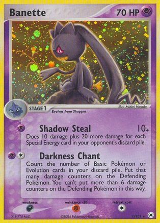 Image of Banette 001  - Reverse Holofoil Hidden Legends - Holo Rare