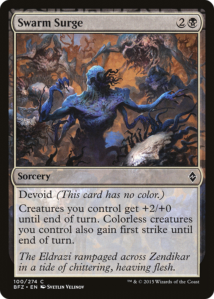 Image of Swarm Surge (BFZ-100) - Battle for Zendikar: (devoid) Foil