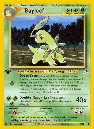 Image of Bayleef (29) 029/111  - Unlimited Neo Genesis - Uncommon