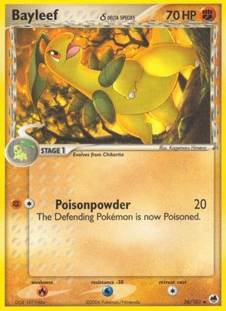 Image of Bayleef (Delta Species) 026  Dragon Frontiers - Uncommon