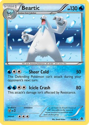 Image of Beartic (30) 030  - Holofoil Emerging Powers - Holo Rare
