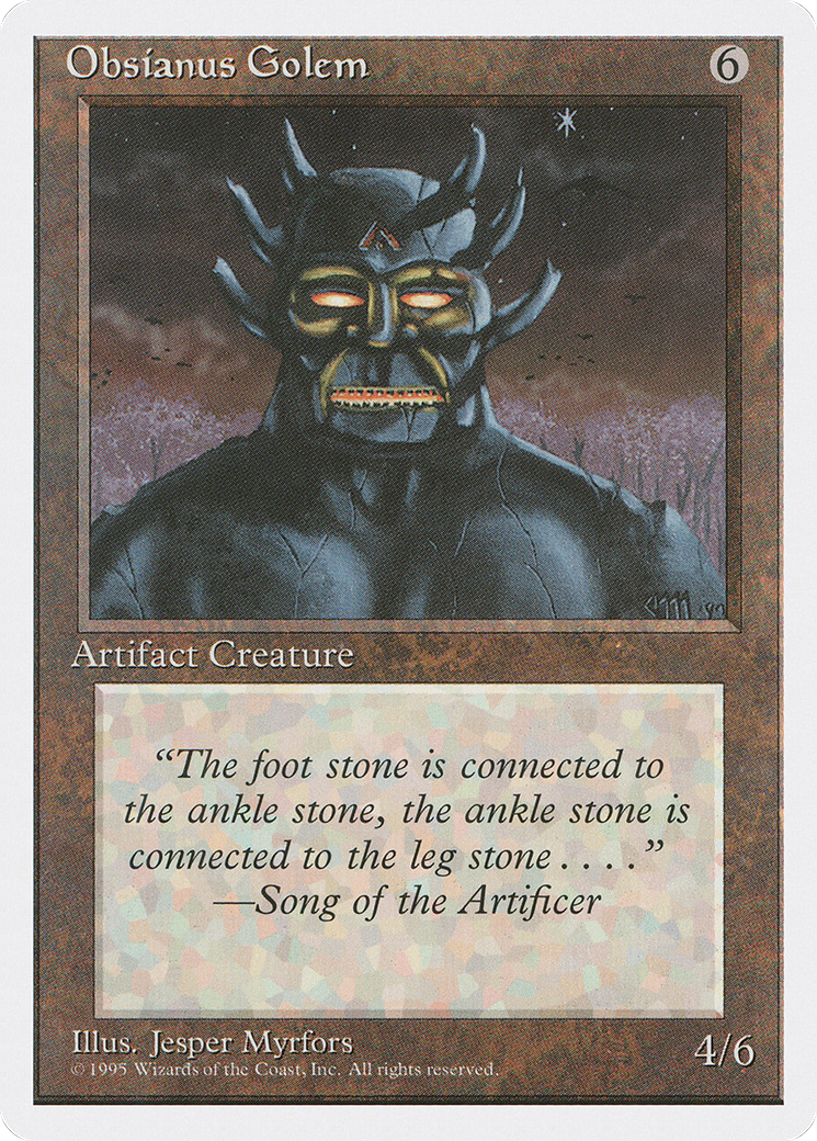 Image of Obsianus Golem (4ED-) - Fourth Edition