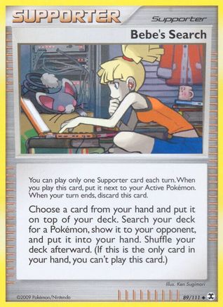 Image of Bebe's Search 089/111  - Reverse Holofoil Rising Rivals - Uncommon