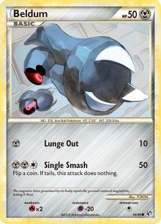 Image of Beldum 043  - Reverse Holofoil Undaunted - Common