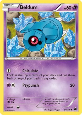 Image of Beldum 050  - Reverse Holofoil Plasma Freeze - Common