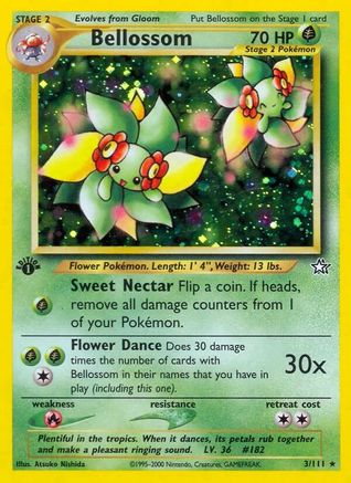 Image of Bellossom 003/111  - Unlimited Holofoil Neo Genesis - Holo Rare