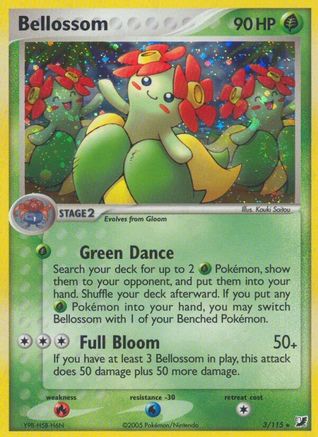 Image of Bellossom 003  - Reverse Holofoil Unseen Forces - Holo Rare