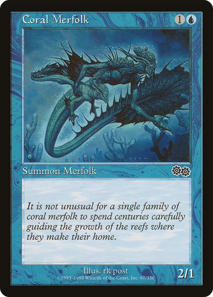 Image of Coral Merfolk (USG-067) - Urza's Saga