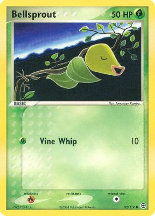 Image of Bellsprout 053/112  - Reverse Holofoil FireRed & LeafGreen - Common