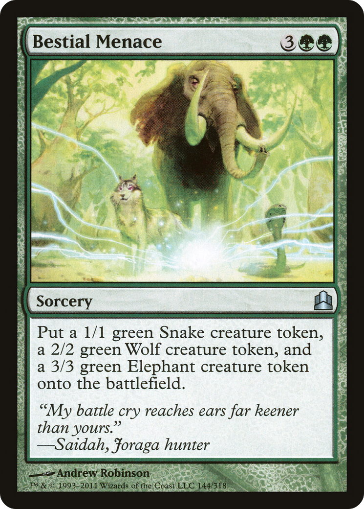Image of Bestial Menace (CMD-144) - Commander 2011