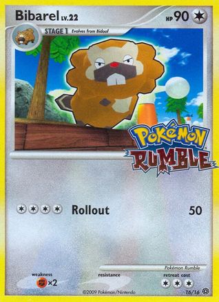 Image of Bibarel 016  Rumble - Promo