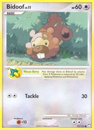 Image of Bidoof 073  Mysterious Treasures - Common