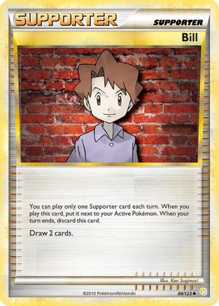 Image of Bill 089  - Reverse Holofoil HeartGold SoulSilver - Uncommon