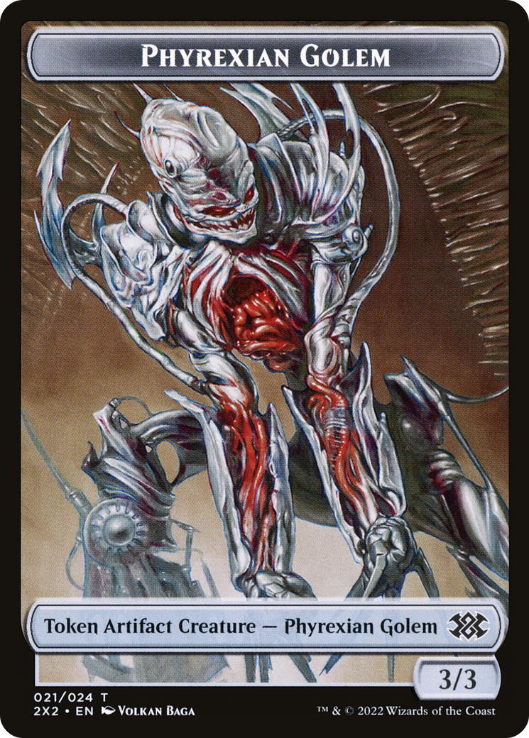 Image of Phyrexian Golem (T2X2-021) - Double Masters 2022 Tokens