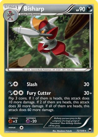 Image of Bisharp (72) 072  - Reverse Holofoil Dark Explorers - Rare