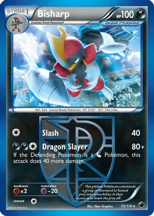 Image of Bisharp (Team Plasma) (73) 073  Plasma Freeze - Rare