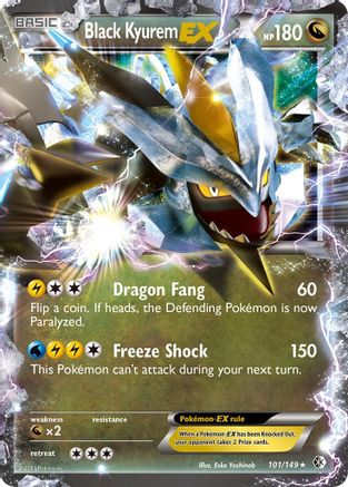Image of Black Kyurem EX 101/149  - Holofoil Boundaries Crossed - Ultra Rare