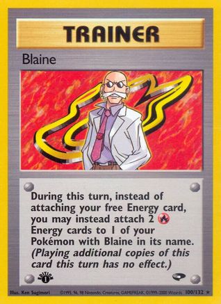 Image of Blaine (100) 100/132  - 1st Edition Gym Challenge - Rare