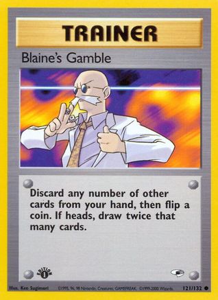 Image of Blaine's Gamble 121/132  - Unlimited Gym Heroes - Common
