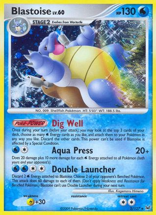 Image of Blastoise 002/127  - Holofoil Platinum - Holo Rare