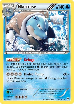 Image of Blastoise 016/101  - Reverse Holofoil Plasma Blast - Holo Rare