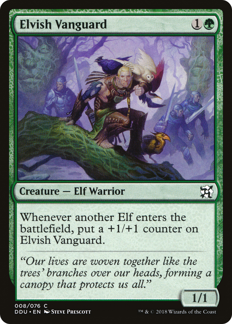 Image of Elvish Vanguard (DDU-008) - Duel Decks: Elves vs. Inventors