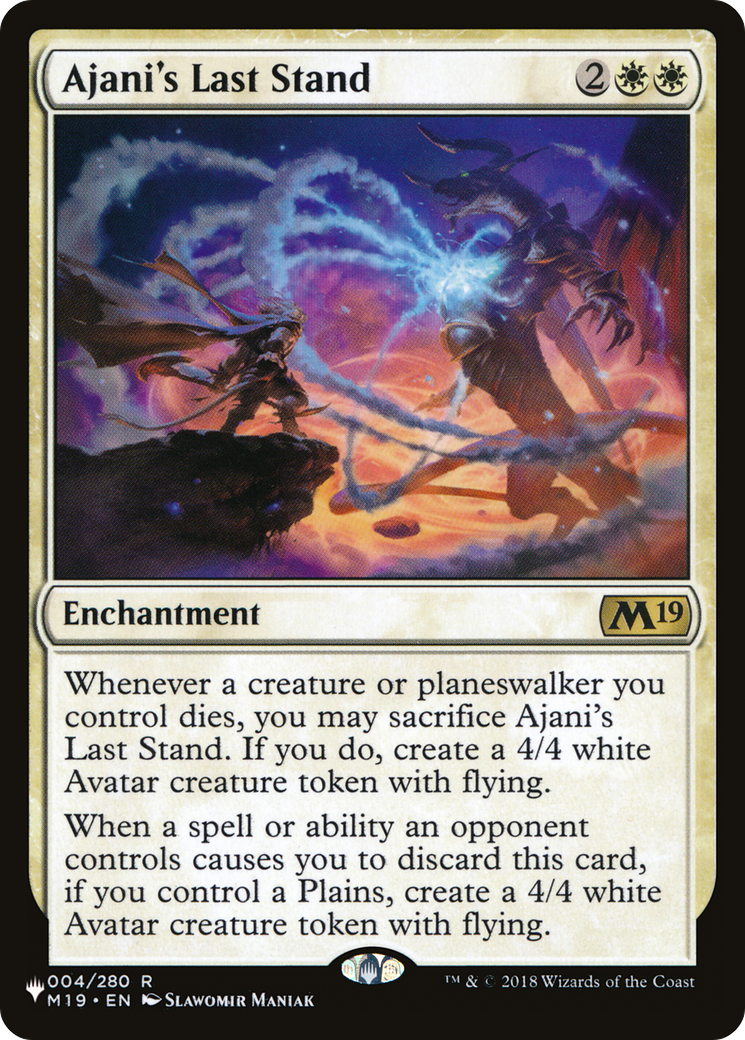 Image of Ajani's Last Stand (LIST-M19-4) - The List