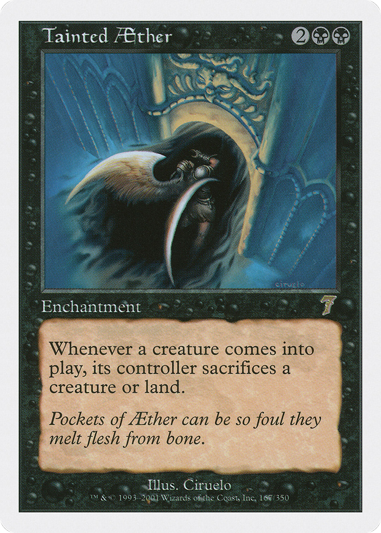 Image of Tainted Aether (7ED-167) - 7th Edition Foil