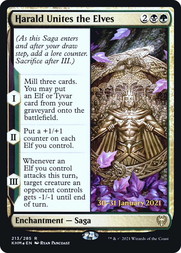 Image of Harald Unites the Elves (PRE-213) - Kaldheim Promos Foil