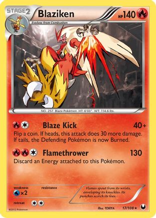 Image of Blaziken 017  - Reverse Holofoil Dark Explorers - Holo Rare
