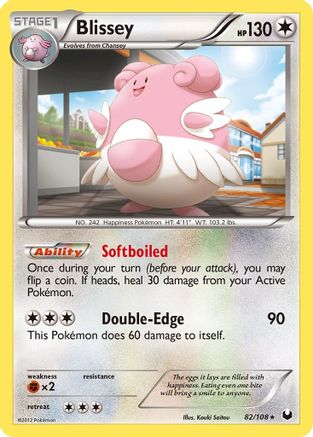 Image of Blissey 082  - Reverse Holofoil Dark Explorers - Holo Rare