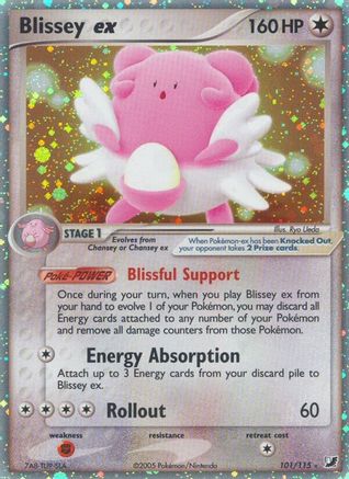 Image of Blissey ex 101  - Holofoil Unseen Forces - Ultra Rare